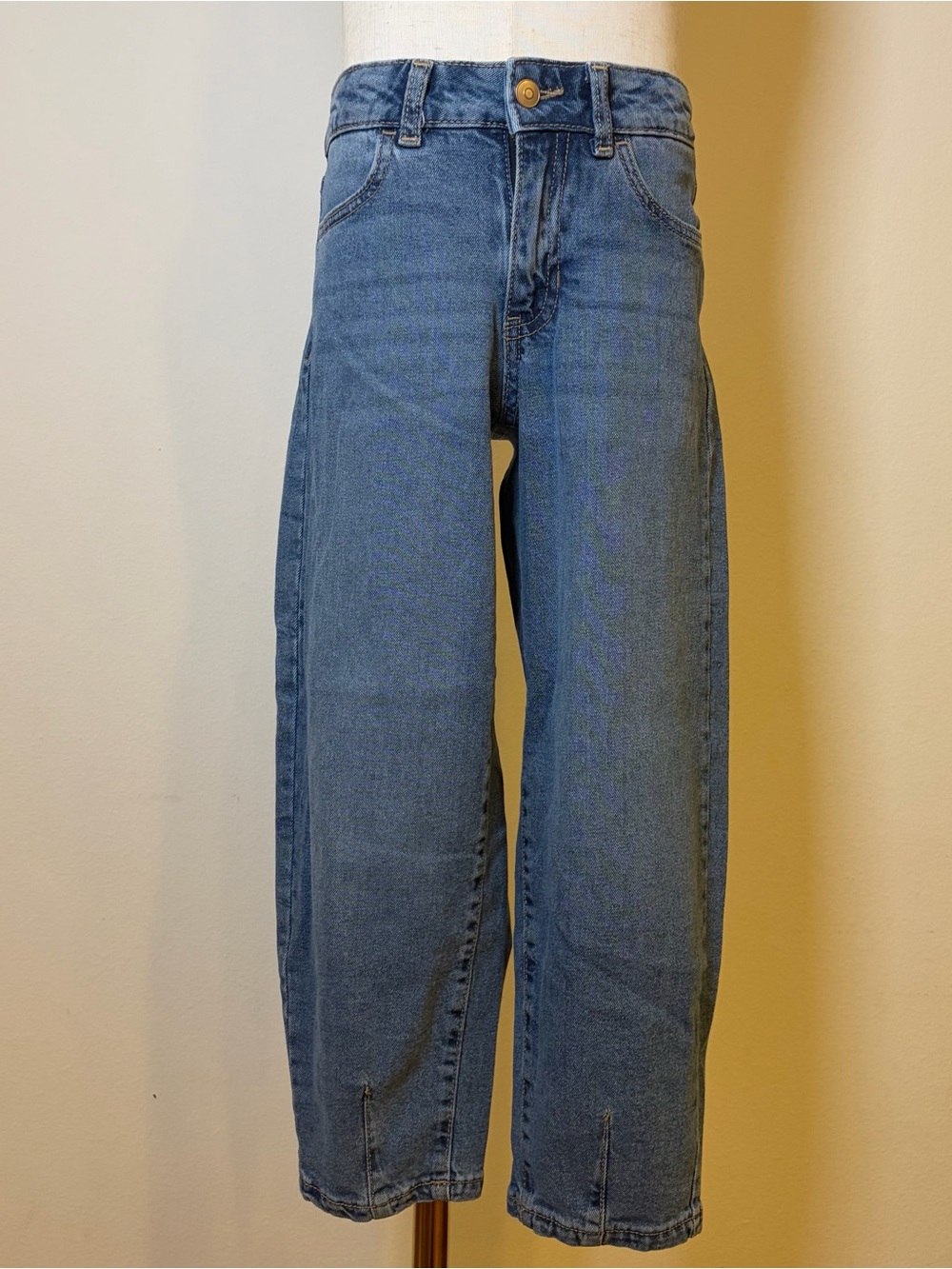 Wonder Nation Girls Barrel Leg Jeans Size 7 Excellent Condition